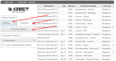 Opredelitel Bet Assistant V 13.3 ставки