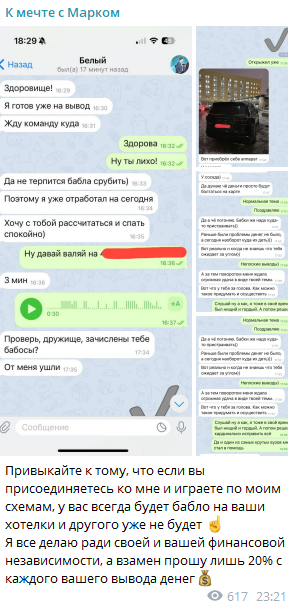 К мечте с Марком Telegram